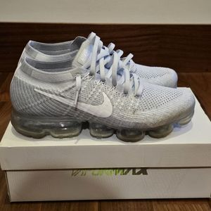 Nike Air vapormax flyknit pure platnium men's 10